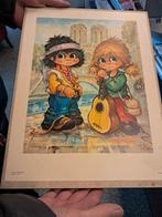 Vintage Uba Kinderkunst Prints - Set van 2, Ophalen of Verzenden