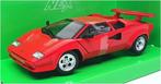 Lamborghini Countach LP 5000 S 1988 Rood 1-24 Welly, Hobby en Vrije tijd, Modelauto's | 1:24, Nieuw, Welly, Ophalen of Verzenden