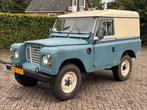Land rover series 3 1980 benzine 4x4, Auto's, 2286 cc, Stof, Blauw, Handgeschakeld