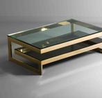 Belgochrom vintage salontafel, Huis en Inrichting, Tafels | Salontafels, Ophalen, Zo goed als nieuw, Minder dan 50 cm, Rechthoekig