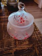 Antieke vintage Franse glazen bonboniere, Antiek en Kunst, Antiek | Glas en Kristal, Ophalen of Verzenden