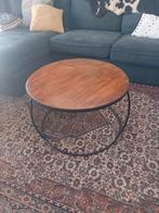 Salontafel tafel set rond industriële bijzettafel, 50 tot 100 cm, Rond, Zo goed als nieuw, Minder dan 50 cm