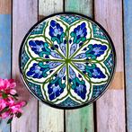 Wandbord blauw groen groot wandbord Spanje wanddecoratie, Ophalen of Verzenden, Gebruikt