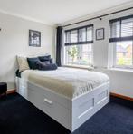 Ikea bed 140x 200, Wit, Tweepersoons, Hout, 140 cm