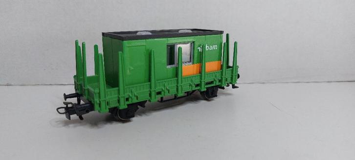 Bam Rongen Wagon met Bouwkeet *Nieuwstaat* (06), Hobby en Vrije tijd, Modeltreinen | H0, Nieuw, Wagon, Wisselstroom, Märklin, NS