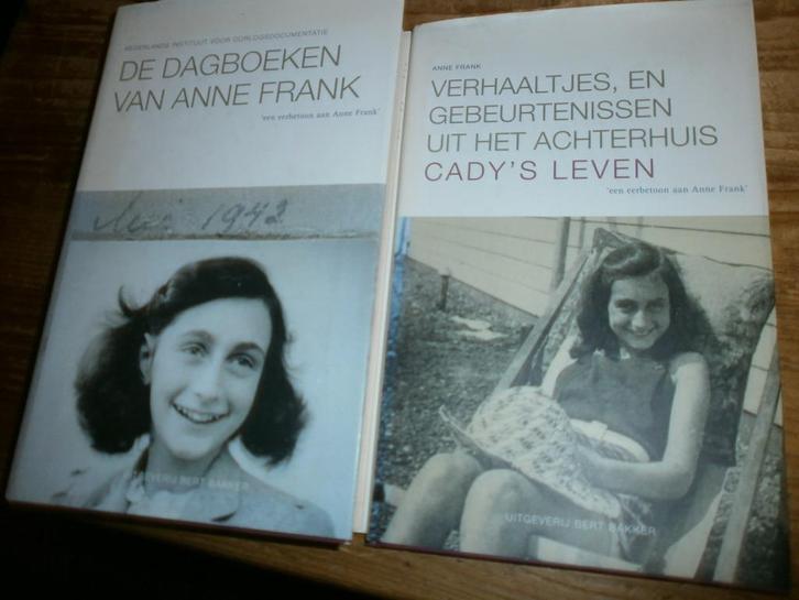 2 boeken dagboeken van anne frank + cady's leven, Boeken, Oorlog en Militair, Gelezen, Overige onderwerpen, Tweede Wereldoorlog