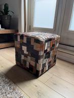 Hocker / voetenbank broekenlabels, Ophalen, Minder dan 50 cm, Gebruikt, Vierkant