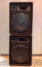 2 x Omnitronic luidsprekerboxen ( 1 x 15“ ), Ophalen, 120 watt of meer, Front, Rear of Stereo speakers, Overige merken