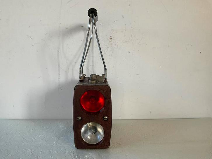 OUDE NOODSEIN LANTAARN VAN CENTRAAL NEDERLAND., Verzamelen, Spoorwegen en Tramwegen, Gebruikt, Trein, Overige typen, Ophalen of Verzenden