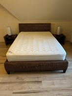 bed 140, Huis en Inrichting, Slaapkamer | Bedden, Gebruikt, Twijfelaar, 200 cm, Hout