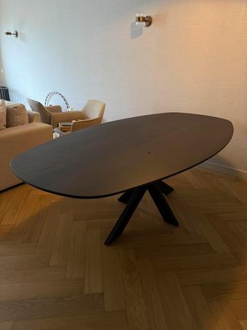 Table Du Sud - Deens Ovale eiken tafel - 220x110 Black Smoke beschikbaar voor biedingen