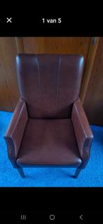 Mooie klassieke leren stoel, Huis en Inrichting, Stoelen, Ophalen, Bruin, Leer, Zo goed als nieuw