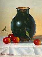 Johannes Eerdmans, stilleven met vaas en kersen, Antiek en Kunst, Ophalen
