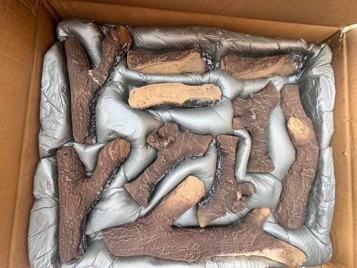 Xaralyn Keramische houtblokken voor kachel, Sieraden, Tassen en Uiterlijk, Overige Accessoires, Nieuw, Ophalen