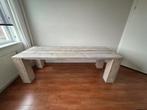 Steigerhouten tafel whitewas, Ophalen, Gebruikt, Rechthoekig, Hout