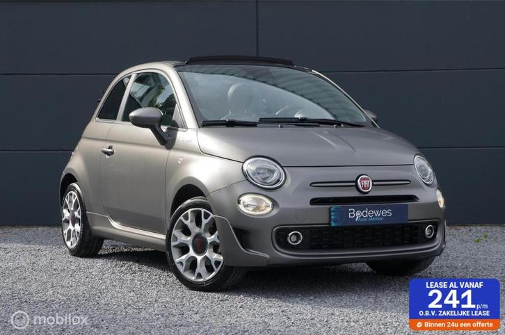 Fiat 500c 1.0 Hybrid Sport Cabrio Clima Carplay/Android Vol, Auto's, Fiat, Bedrijf, Te koop, 500C, ABS, Airbags, Airconditioning