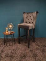 OPRUIMING 1 Landelijke Barstoel Daisy Antraciet €274 NU €125, 1 kruk, Ophalen of Verzenden, Nieuw, 60 tot 90 cm