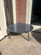 Gratis afhalen | Grijze aluminium buiten salon tafel glas, Tuin en Terras, Tuintafels, Ophalen, Gebruikt, Rond, Aluminium