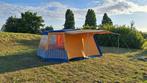 Vintage 4 persoons bungalowtent (jaren '70), Caravans en Kamperen, Tenten, Ophalen, Gebruikt, Tot en met 4