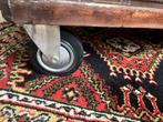 Antieke Scheepsdeur Salon Tafel op Wielen, Ophalen, Gebruikt, 50 tot 100 cm, Rechthoekig