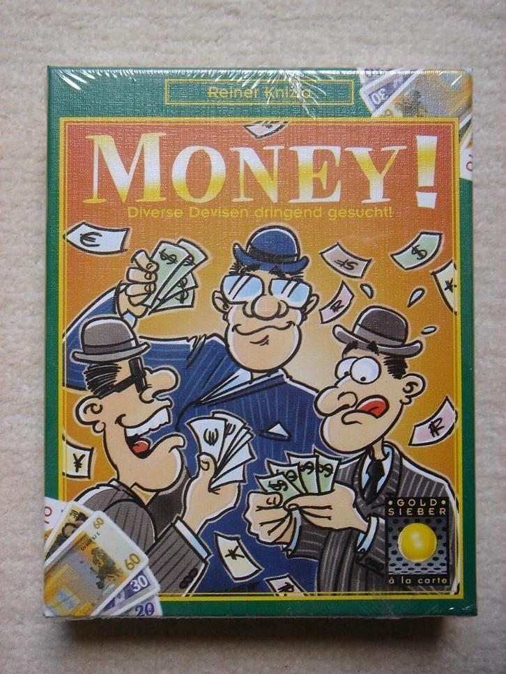 LEUK: Money ! Kaartspel (Reiner Knizia) NIEUW in seal !, Hobby en Vrije tijd, Gezelschapsspellen | Kaartspellen, Nieuw, Drie of vier spelers