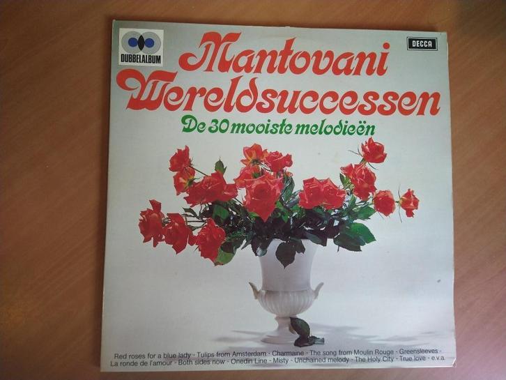 2-LP Mantovani Wereldsuccessen. De 30 mooiste melodieen, Cd's en Dvd's, Vinyl | Klassiek, Gebruikt, Barok, Overige typen, 12 inch