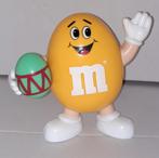 M&M's gele dispenser figuur met Paasei uit 1992, Verzamelen, Poppetjes en Figuurtjes, Gebruikt, Ophalen of Verzenden