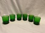 Retro Set van 6 mooie zware France waterglazen, Ophalen, Gebruikt, Waterglas