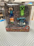 Minecraft Metalfigs 4-Pack - Steve, Alex, Creeper, Warden, Ophalen of Verzenden, Nieuw
