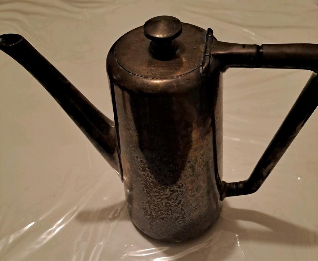 Vintage Zilveren Koffiekan, Antiek en Kunst, Antiek | Goud en Zilver, Ophalen, Zilver