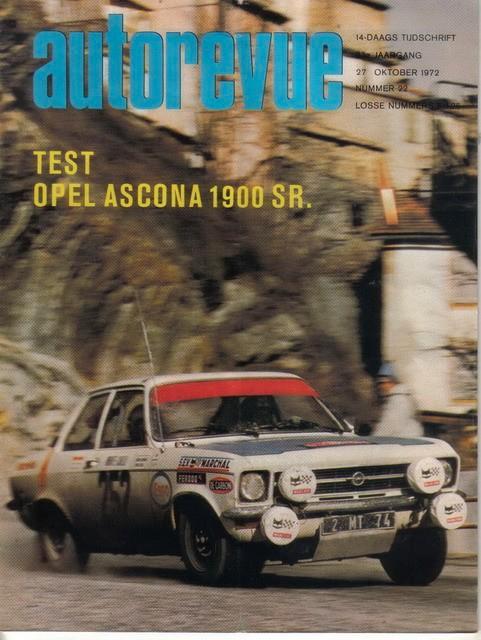 Autorevue 22 1972 : Opel Ascona SR - Fiat 126 - Fittipaldi, Boeken, Auto's | Folders en Tijdschriften, Gelezen, Algemeen, Ophalen of Verzenden