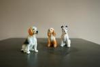 3 mooie Vintage porseleinen honden beeldjes, Ophalen of Verzenden, Dier, Zo goed als nieuw