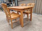 Blank eiken eethoek, Huis en Inrichting, Complete eetkamers, Ophalen, Gebruikt