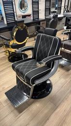 Herenstoel Bakla Barbierstoel baard trim knip barber stoel, Zwart, Nieuw, Leer, Eén