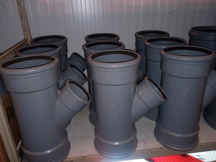 PVC Hulpstukken Diverse Maten, Doe-het-zelf en Verbouw, Buizen en Afvoer, Zo goed als nieuw, Afvoer, Pvc, Minder dan 2 meter, 80 mm of meer