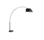 Zuiver Arc Vloerlamp Zwart, Huis en Inrichting, Lampen | Vloerlampen, Ophalen, Zo goed als nieuw, Metaal, 200 cm of meer