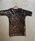 French Connection glitter jurk S, Ophalen of Verzenden, Zo goed als nieuw, Zwart, Cocktailjurk
