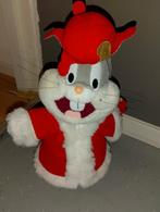 Bugs Bunny Kerst Pluche handpop, Ophalen of Verzenden, Zo goed als nieuw, Konijn