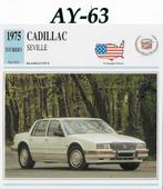 Ay63 autokaart cadillac seville ( 1975 ), Ophalen of Verzenden, Zo goed als nieuw, Auto's