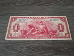 Biljet 1 gulden Curaçao, 1942, Postzegels en Munten, Bankbiljetten | Nederland, Ophalen of Verzenden
