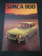 Brochure Simca 1100 1975, Ophalen of Verzenden, Zo goed als nieuw, Overige merken