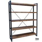 Britt Boekenkast Mangohout 120cm - Nieuw, Verzenden, 7531TJ, Nieuw, Benoa