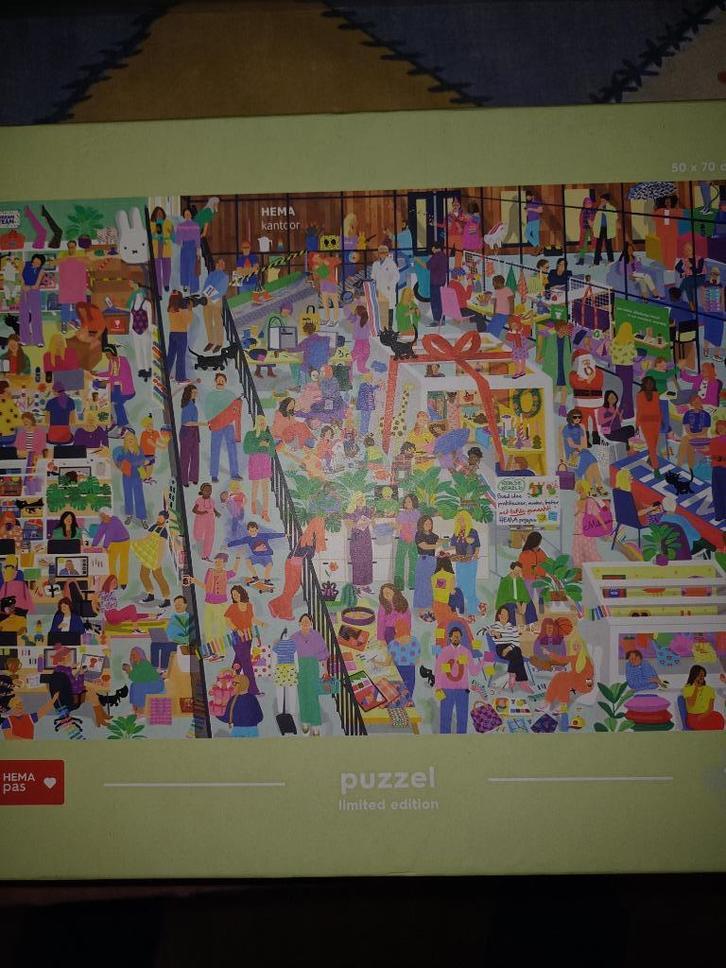 Hema Puzzel., Hobby en Vrije tijd, Denksport en Puzzels, Gebruikt, Legpuzzel, 500 t/m 1500 stukjes, Ophalen
