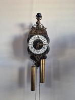 Antieke Friese Stoelklok met handbeschilderde wijzerplaat, Ophalen of Verzenden