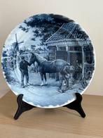 Groot Vintage Delfsblauw wandbord, Antiek en Kunst, Antiek | Wandborden en Tegels, Ophalen of Verzenden