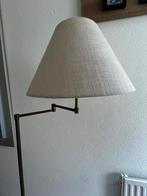 Vloerlamp metaal mer beige stoffen kap, Ophalen, Gebruikt, Metaal, 100 tot 150 cm