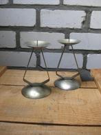2 vintage kandelaars, Huis en Inrichting, Woonaccessoires | Kandelaars en Kaarsen, Ophalen of Verzenden, Gebruikt, Overige materialen