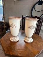 Vaas / pot, Huis en Inrichting, Woonaccessoires | Vazen, Ophalen, Gebruikt, 50 tot 75 cm, Wit