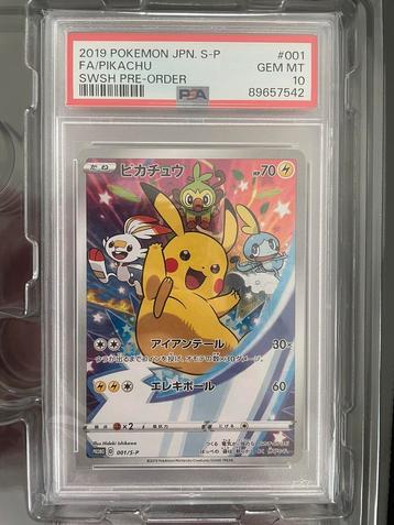 Pikachu S-P 1 Sword & Shield Promos PSA10 Gem Mint beschikbaar voor biedingen