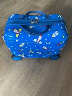 Kinder koffer, jongen, ruimtevaart, goede staat., Wieltjes, Gebruikt, Hard kunststof, Minder dan 50 cm
